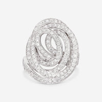 Giloro 18K White Gold Diamond Statement Ring AN0461-170