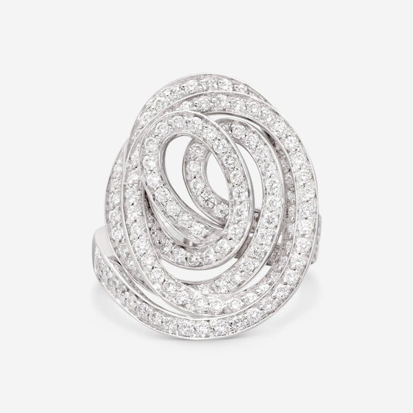 Giloro 18K White Gold Diamond Statement Ring AN0461-170