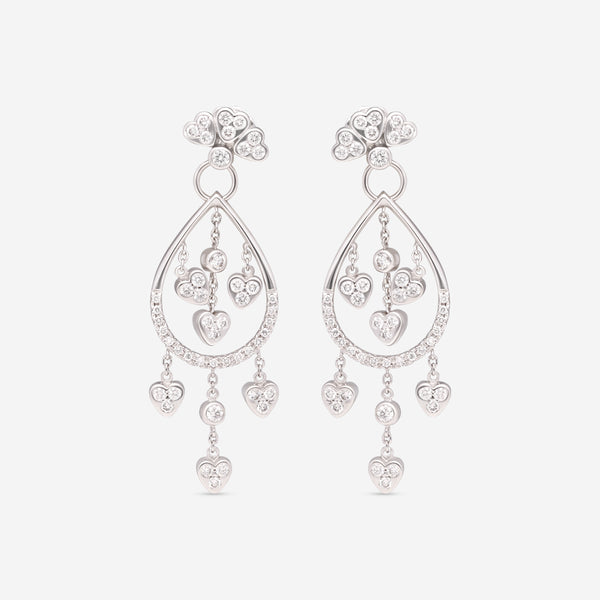 Giloro 18K White Gold Diamond Drop Earrings OR0179-170