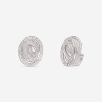 Giloro 18K White Gold Diamond Cluster Earrings OR0556-170