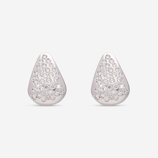 Giloro 18K White Gold Diamond Teardrop Earrings OR1133-170