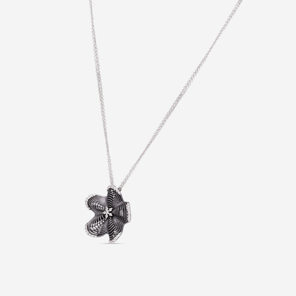 Giloro 18K White Gold Diamond Pendant Necklace P3024-108