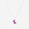 Giloro 18K Rose and White Gold Diamond Pendant Necklace P3110-108-R