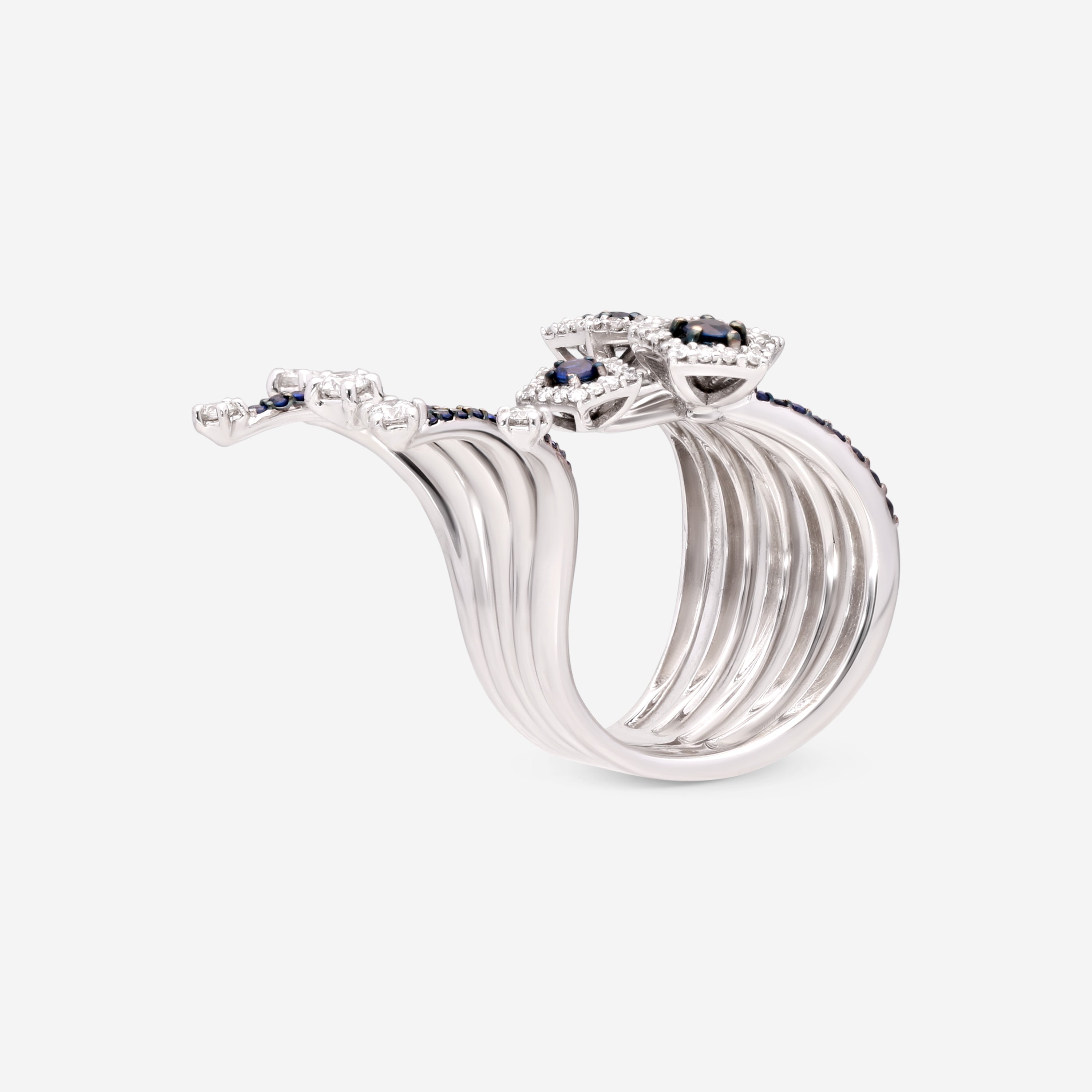 Giloro 18K White Gold Sapphire Ring P4098-108