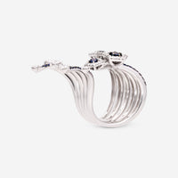 Giloro 18K White Gold Sapphire Ring P4098-108