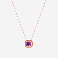 Giloro 18K Rose Gold Semiprecious Stone Pendant Necklace P4407-108R