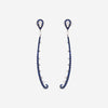 Giloro 18K White Gold Sapphire Dangle Earrings P4642-108Z