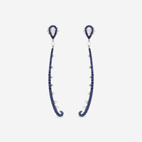Giloro 18K White Gold Sapphire Dangle Earrings P4642-108Z