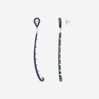 Giloro 18K White Gold Sapphire Dangle Earrings P4642-108Z