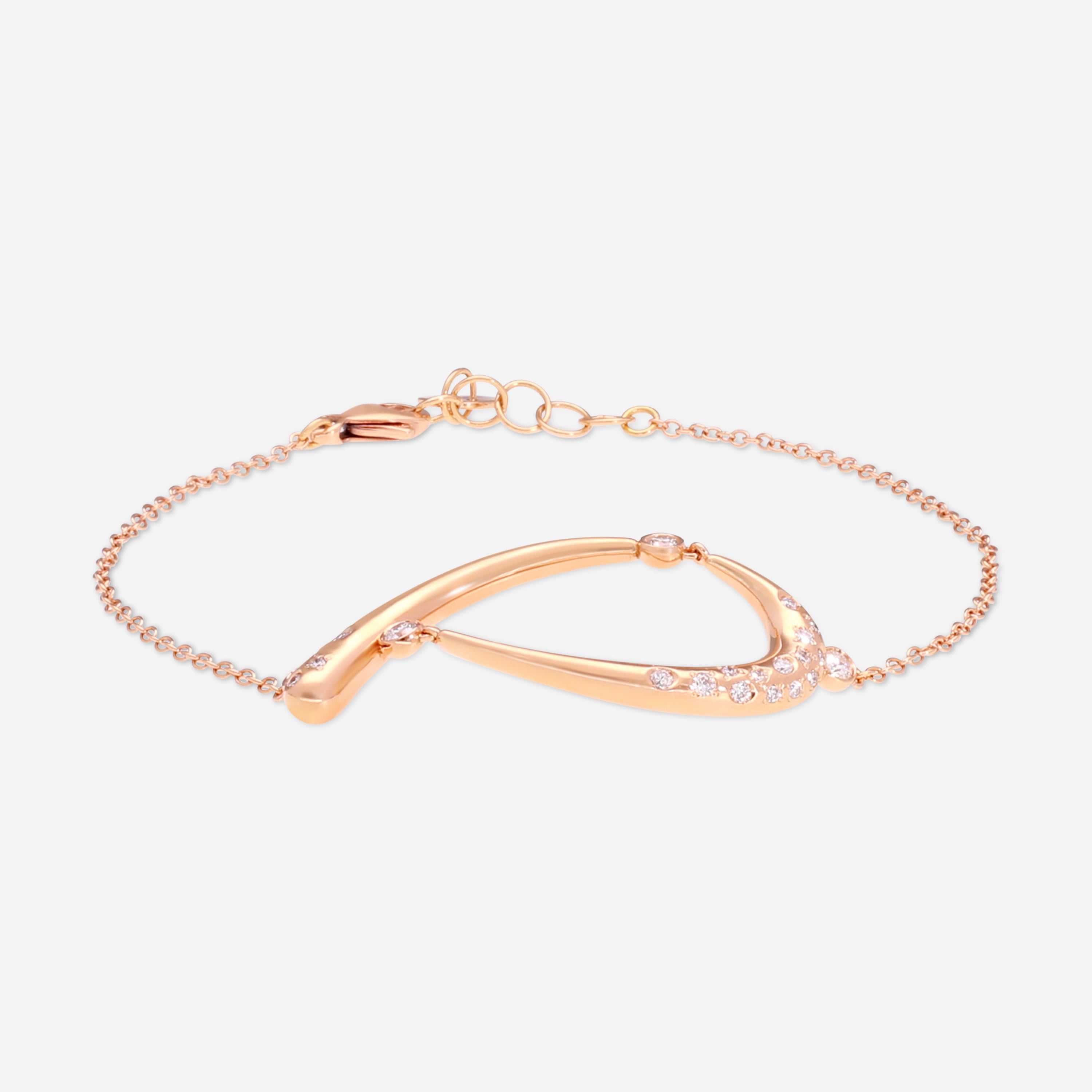 Giloro 18K Yellow Gold Diamond Chain Bracelet P4645-108R