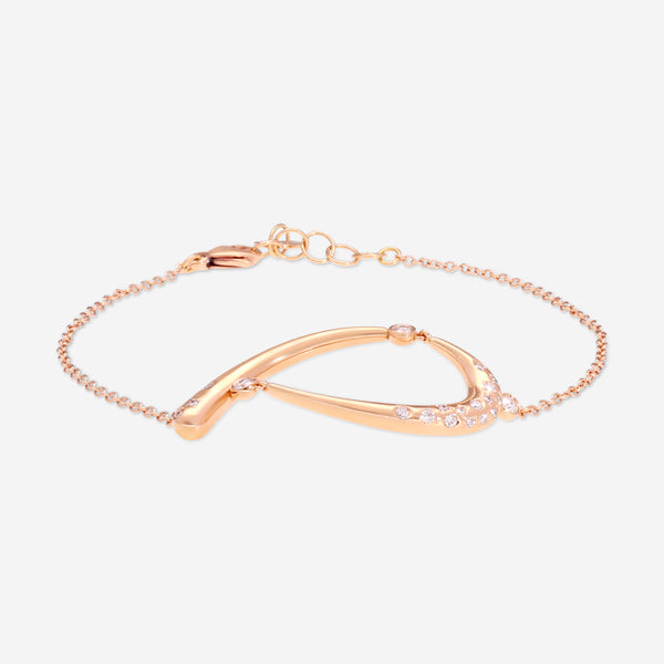 Giloro 18K Yellow Gold Diamond Chain Bracelet P4645-108R