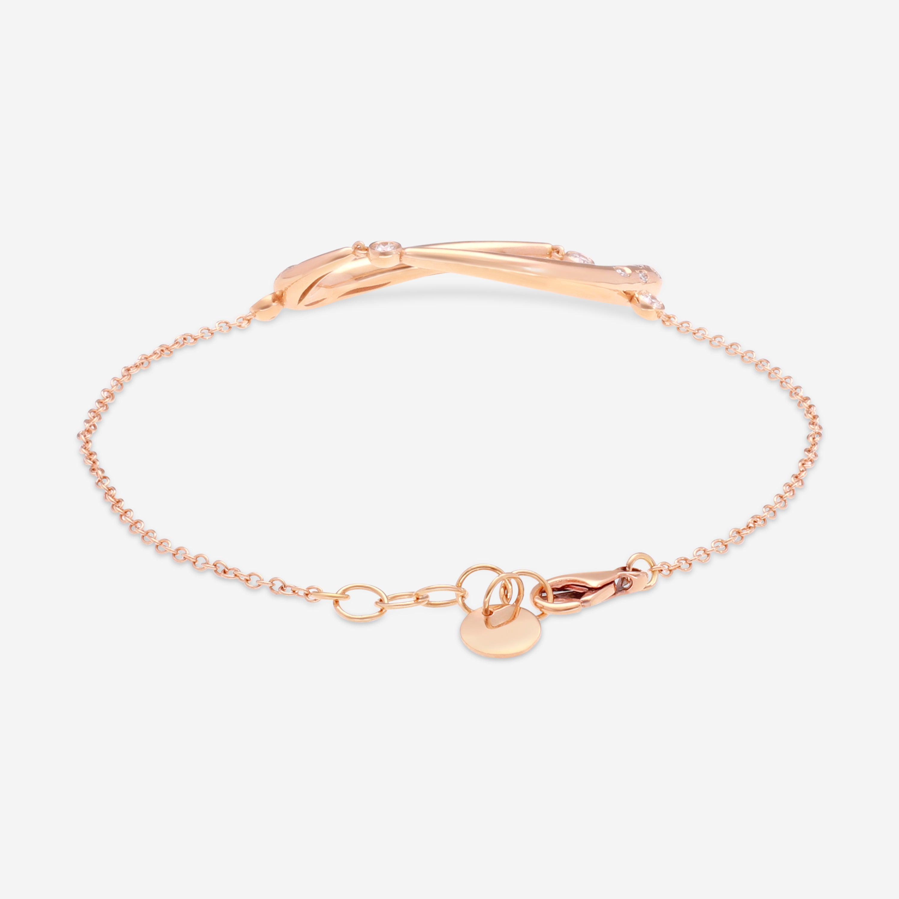 Giloro 18K Yellow Gold Diamond Chain Bracelet P4645-108R