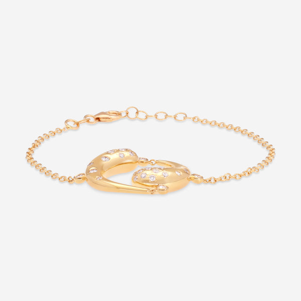 Giloro 18K Yellow Gold Diamond Chain Bracelet P4687-108G