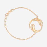 Giloro 18K Yellow Gold Diamond Chain Bracelet P4687-108G