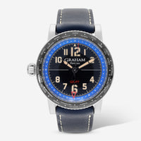 Graham Fortress City GMT Blue Stainless Steel Limited Edition Automatic Men's Watch 2FOBC.U04A - THE SOLIST