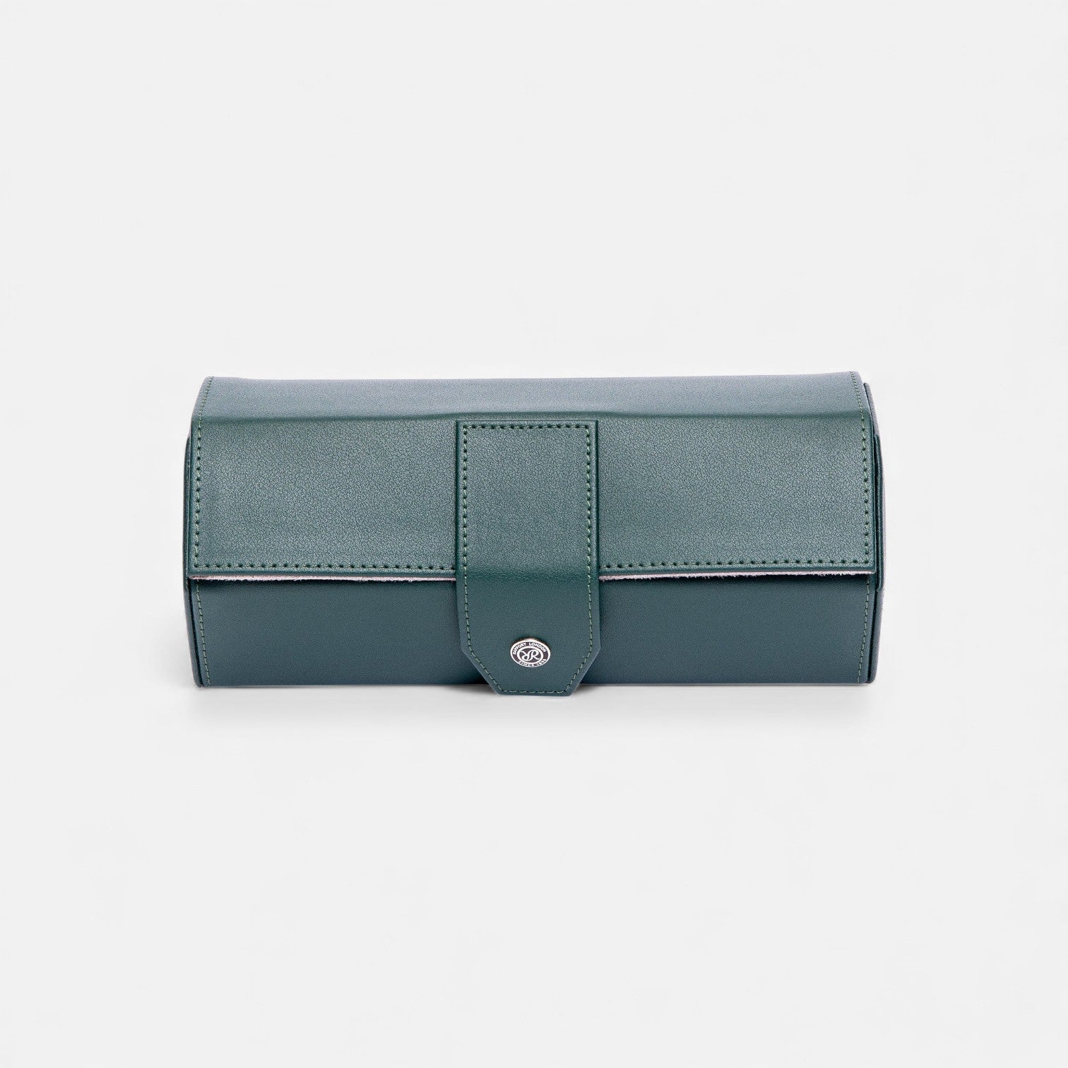 Rapport London Vantage Serpentine Leather Three Watch Roll D137