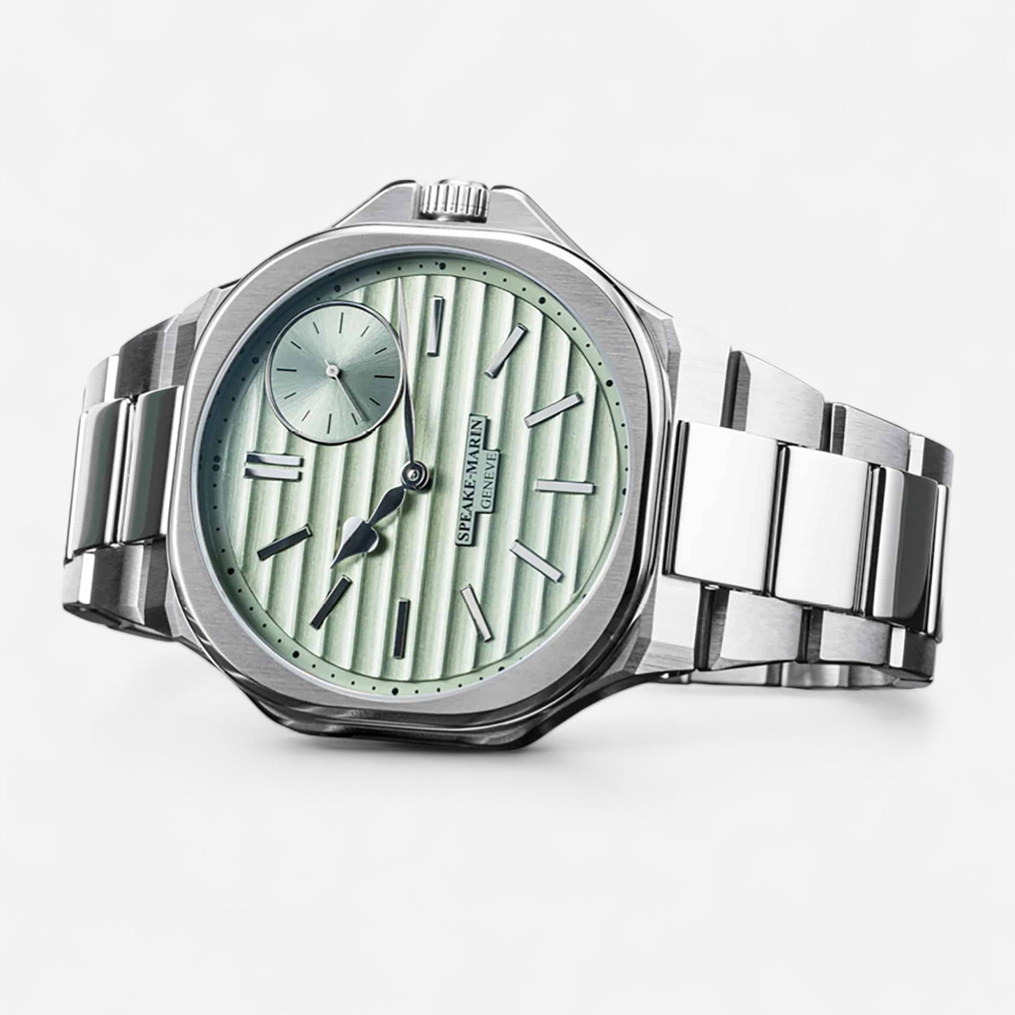 Speake-Marin Ripples Metallic Green Stainless Steel Limited Edition Automatic Men’s Watch 604015460 - THE SOLIST