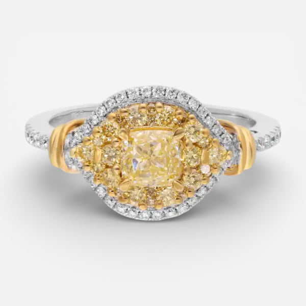 Gregg Ruth 18K Yellow Gold Diamond Engagement Ring Sz. 6.5 603129 - THE SOLIST