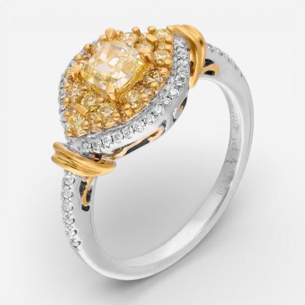 Gregg Ruth 18K Yellow Gold Diamond Engagement Ring Sz. 6.5 603129 - THE SOLIST