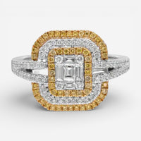 Gregg Ruth 18K White & Yellow Gold Diamond Engagement Ring 047201–GCR/000934 - THE SOLIST