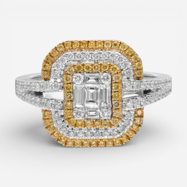 Gregg Ruth 18K White & Yellow Gold Diamond Engagement Ring 047201–GCR/000934 - THE SOLIST