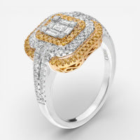 Gregg Ruth 18K White & Yellow Gold Diamond Engagement Ring 047201–GCR/000934 - THE SOLIST