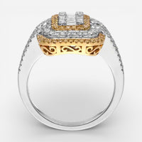 Gregg Ruth 18K White & Yellow Gold Diamond Engagement Ring 047201–GCR/000934 - THE SOLIST