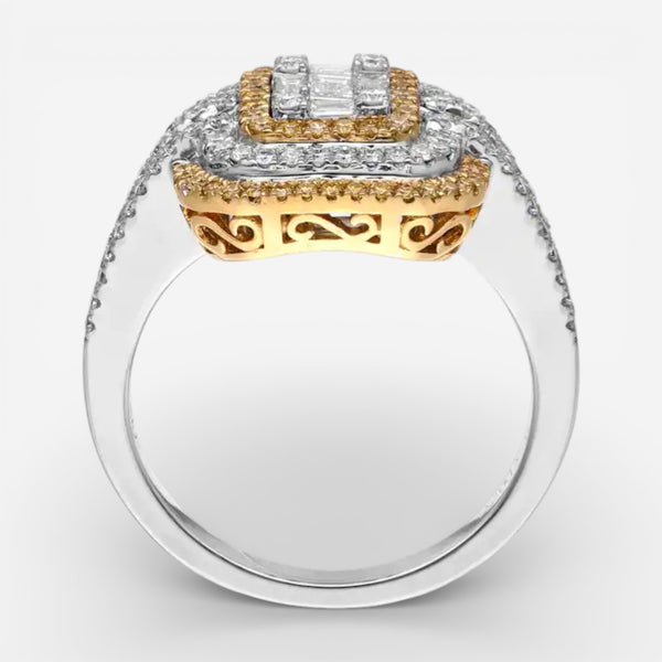 Gregg Ruth 18K White & Yellow Gold Diamond Engagement Ring 047201–GCR/000934 - THE SOLIST