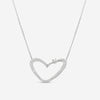 Gübelin 18K White Gold Diamond Heart Collier Pendant Necklace 42A-1154 - THE SOLIST