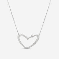 Gübelin 18K White Gold Diamond Heart Collier Pendant Necklace 42A-1154 - THE SOLIST