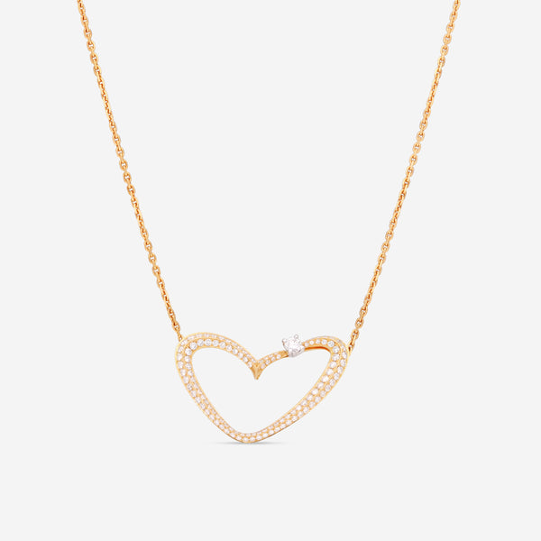 Gübelin 18K Yellow Gold Diamond Heart Collier Pendant 42C-1154 - THE SOLIST