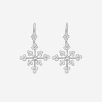 Suna Platinum & 18K White Gold Diamond Lace Earrings E2396P-LB