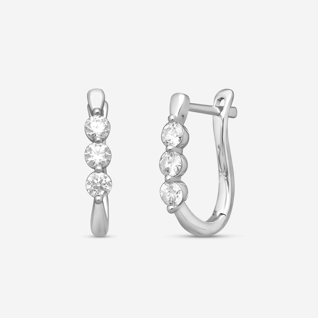Ina Mar 14K White Gold Diamond Earrings ER31329-CS4WG