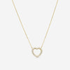 Suna Brothers 18K Yellow Gold Diamond Heart Pendant Necklace H364Y