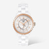 Chanel J12  Ceramic White Dial Automatic Ladies Watch H3839