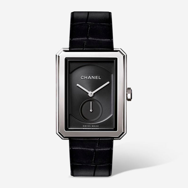 Chanel Boy-Friend Black Dial  Manual Wind Ladies Watch H5319