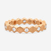Hearts On Fire - 18K Rose Gold Hex Diamond .30 ct Eternity Band Ring HBAHEX8R-Z65-C - THE SOLIST