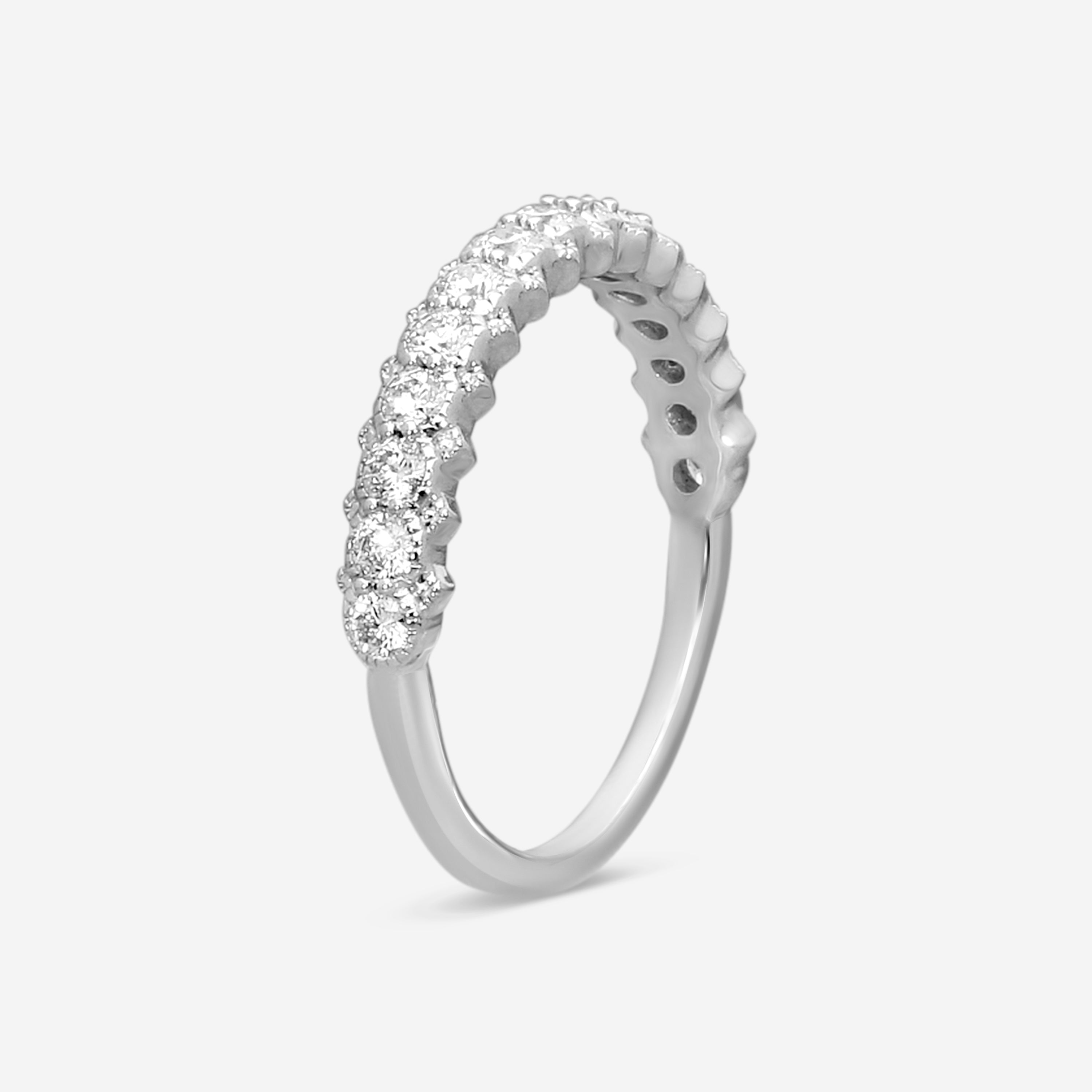 Hearts on Fire - 18k White Gold Liliana Bezel Milgrain Diamond Band Ring Size 6.5 HBALILBEZM00458W-C - THE SOLIST