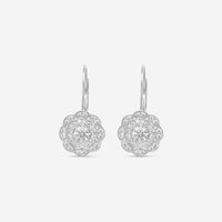 Hearts on Fire - 18k White Gold Lorelei Double Halo Diamond Drop Earrings .71 ctw HFELORDBLDH00718W - THE SOLIST