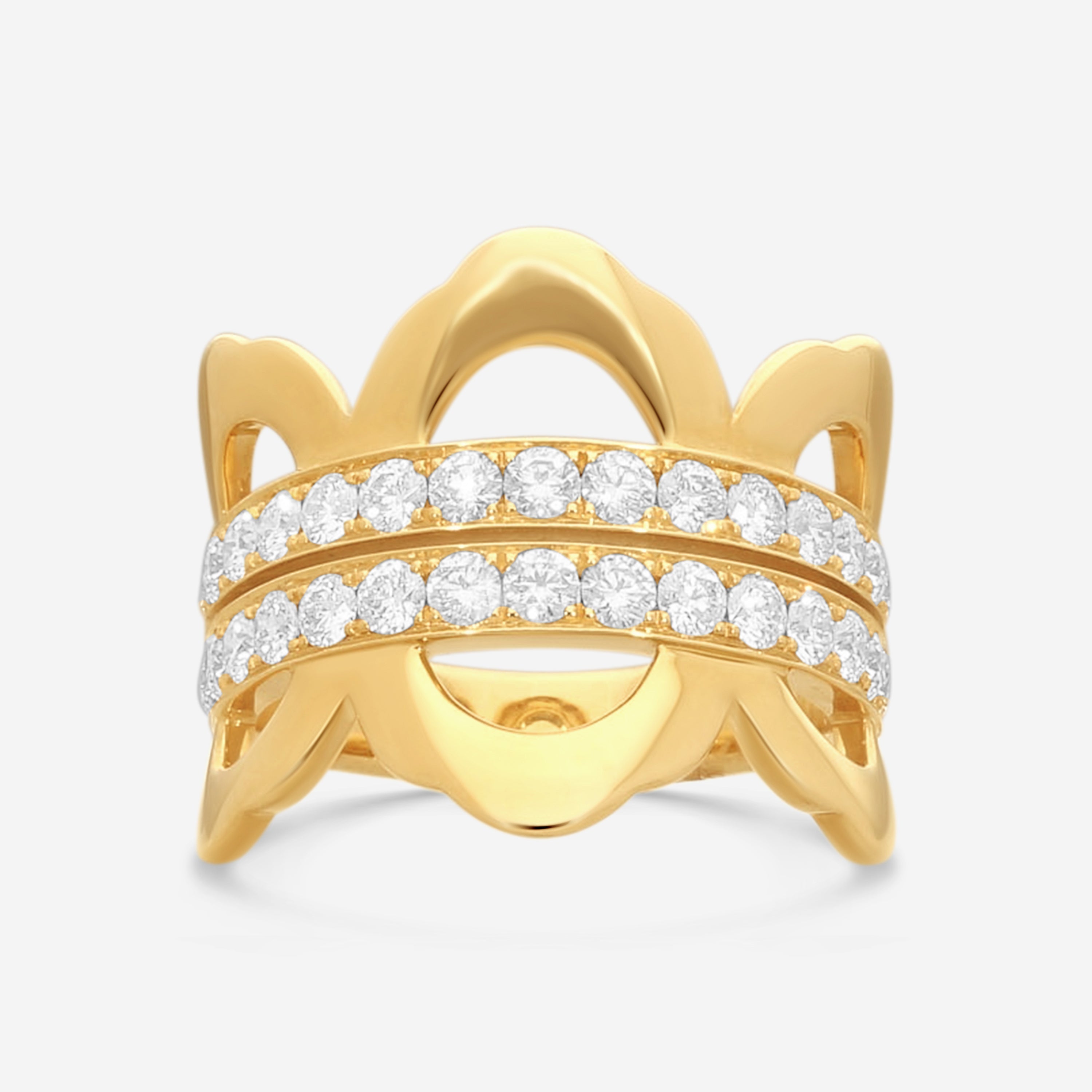 Hearts On Fire Lorelei - 18K Yellow Gold Diamond Ring Sz. 5.5 HFRLORL01058Y - THE SOLIST