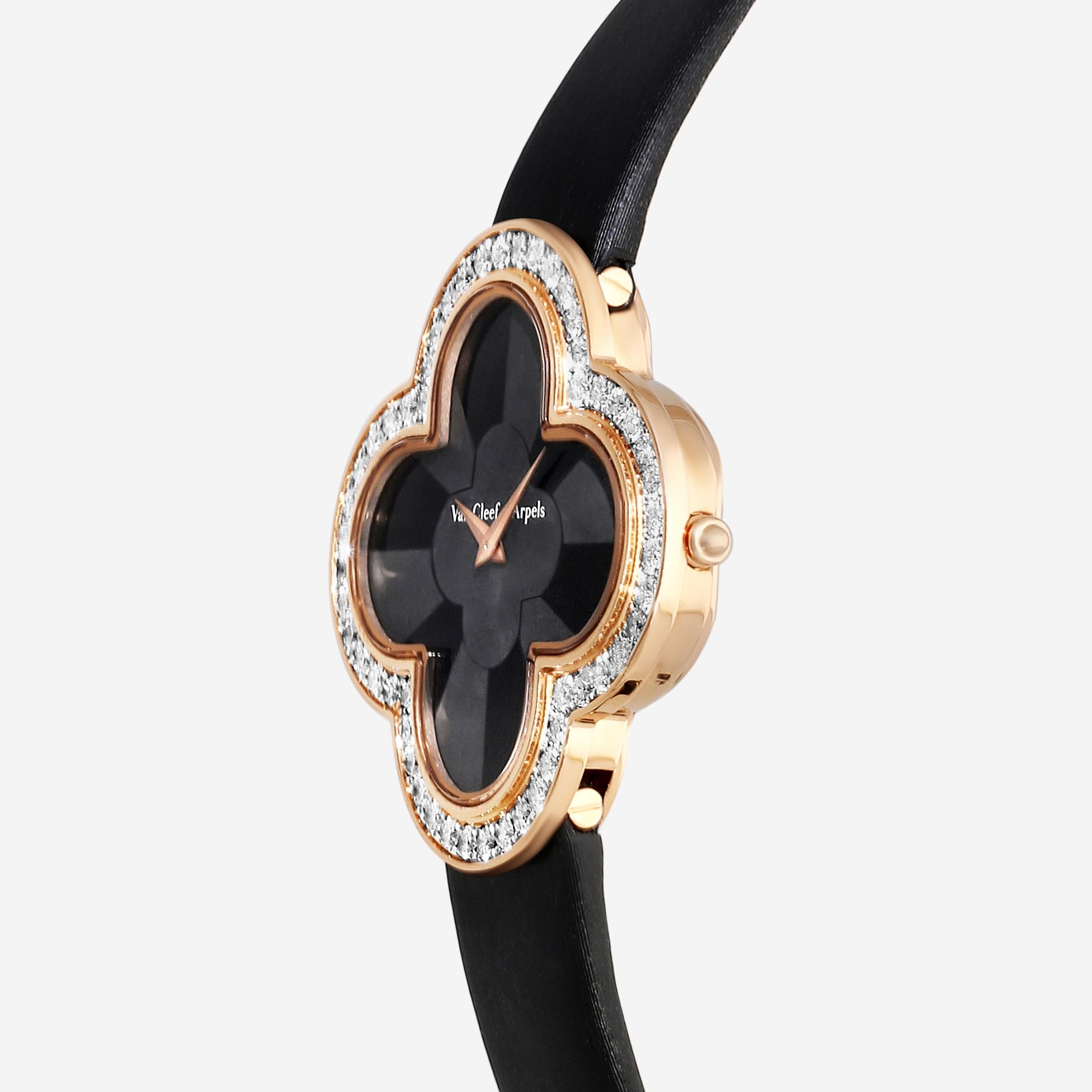 Van Cleef & Arpels Alhambra Talisman 18K Rose Gold Quartz Ladies Watch VCARO3020