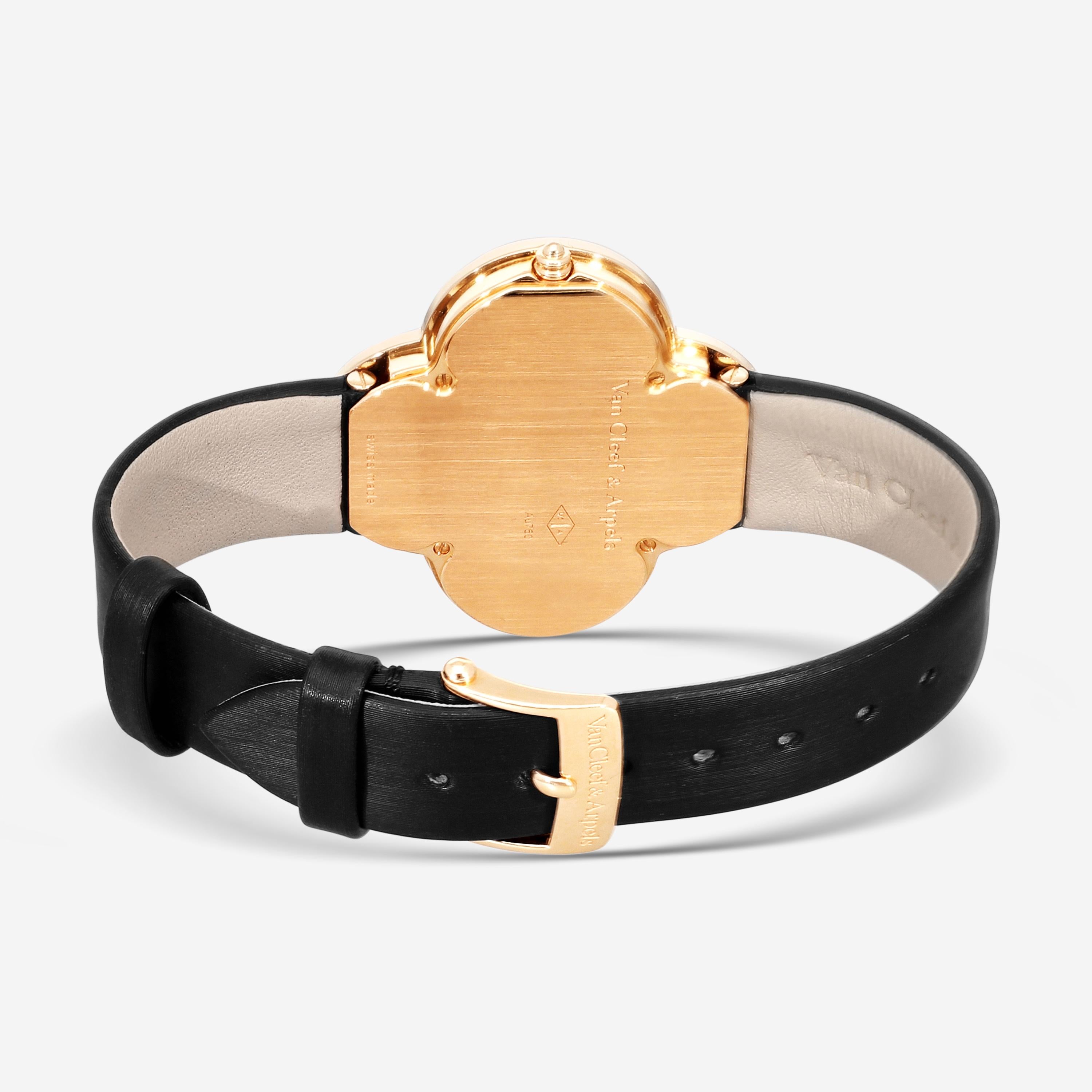 Van Cleef & Arpels Alhambra Talisman 18K Rose Gold Quartz Ladies Watch VCARO3020