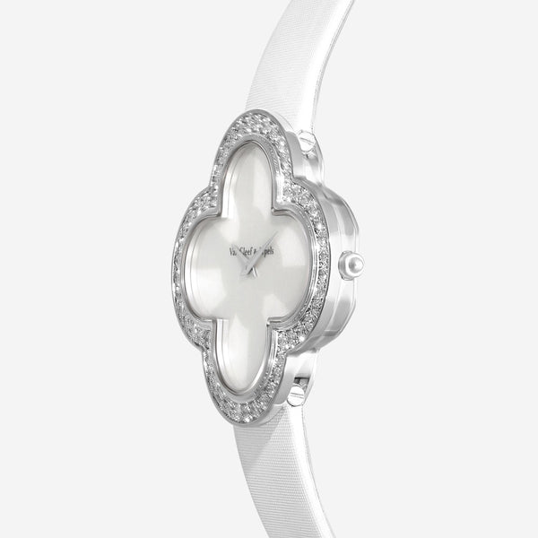 Van Cleef & Arpels Alhambra Talisman 18K White Gold Quartz Ladies Watch VCAR0300