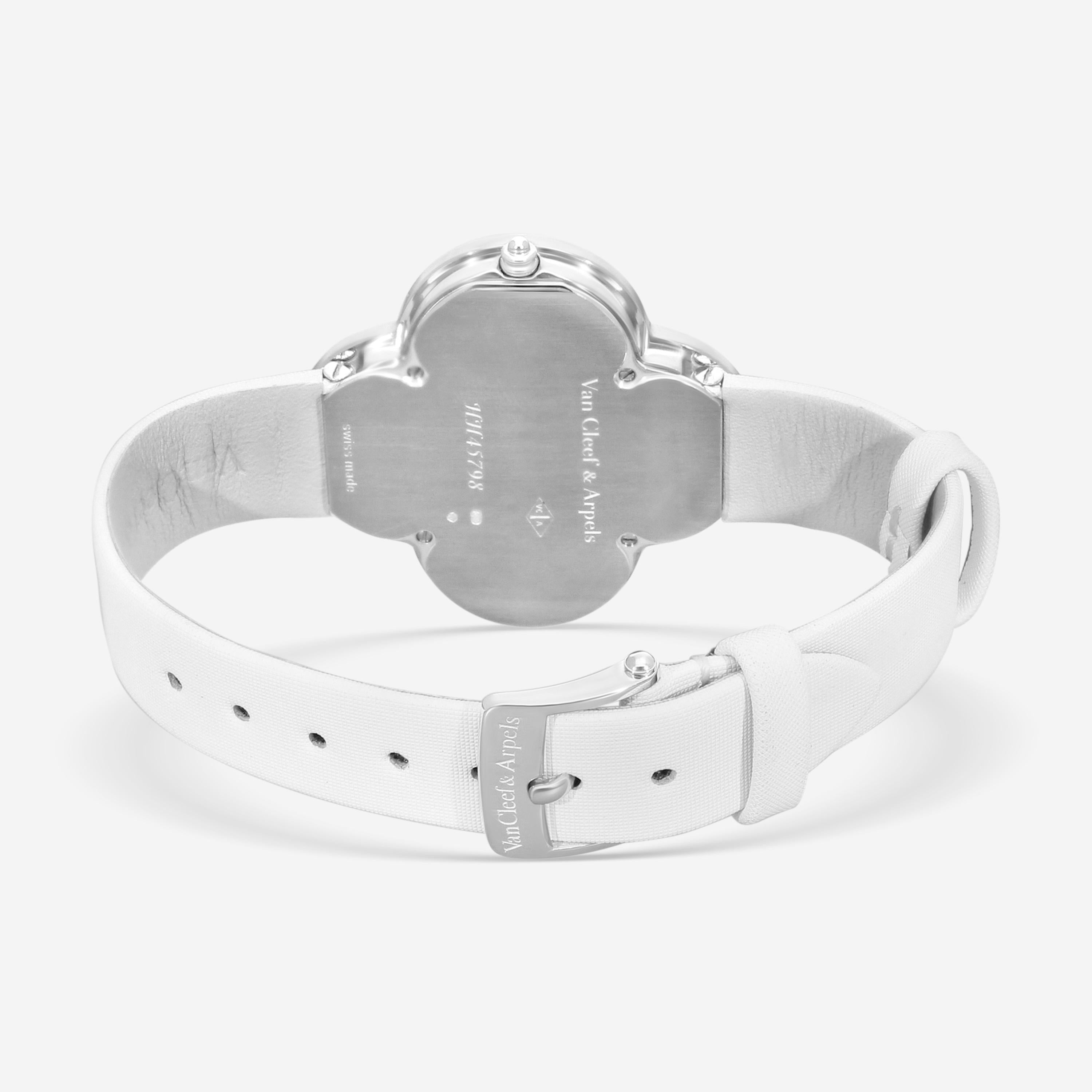 Van Cleef & Arpels Alhambra Talisman 18K White Gold Quartz Ladies Watch VCAR0300