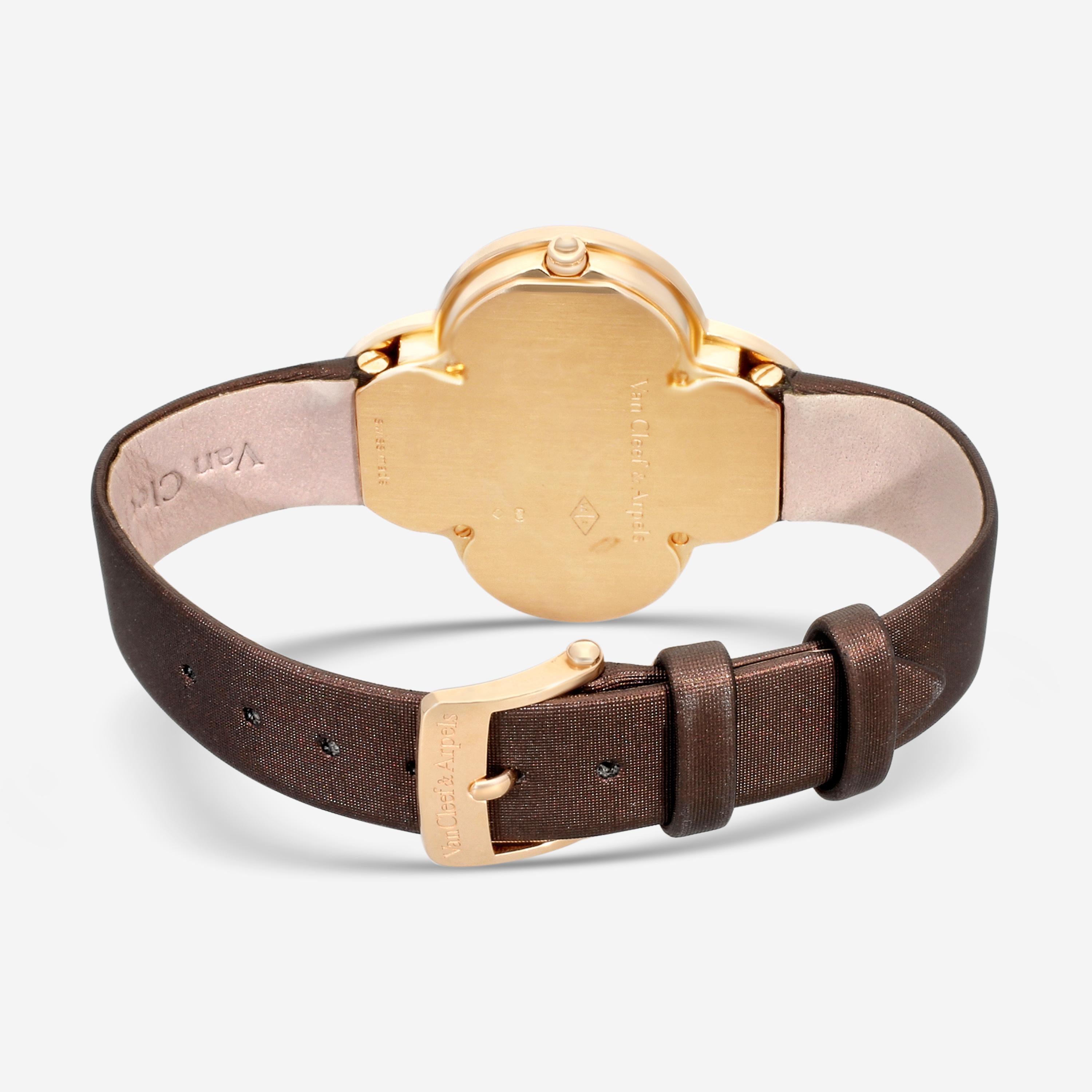Van Cleef & Arpels Alhambra Talisman 18K Rose Gold Quartz Ladies Watch H45534
