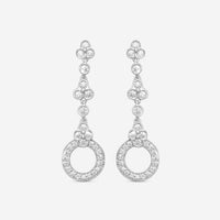 Suna Platinum Diamond Lace Drop Earrings E2427P