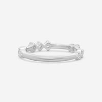 Hearts on Fire - 18k White Gold "Love" Code Diamond 0.36ctw Band Ring Size 6.5 HP-HBA75648W-C - THE SOLIST