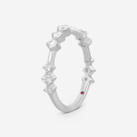 Hearts on Fire - 18k White Gold "Love" Code Diamond 0.36ctw Band Ring Size 6.5 HP-HBA75648W-C - THE SOLIST