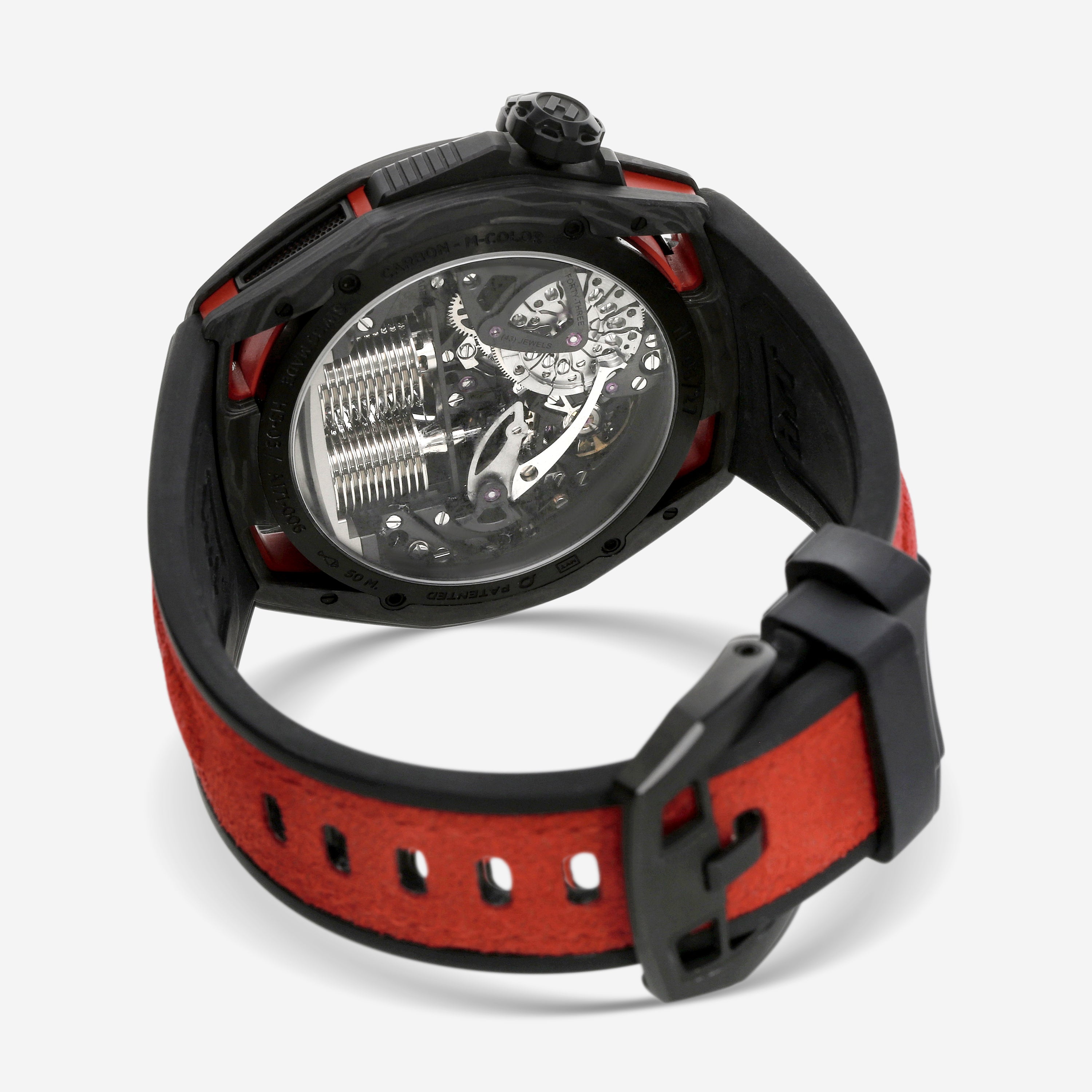 HYT Moon Runner Red Magma Titanium & Carbon Limited Edition Manual Wind Men's Watch H02757-A - THE SOLIST