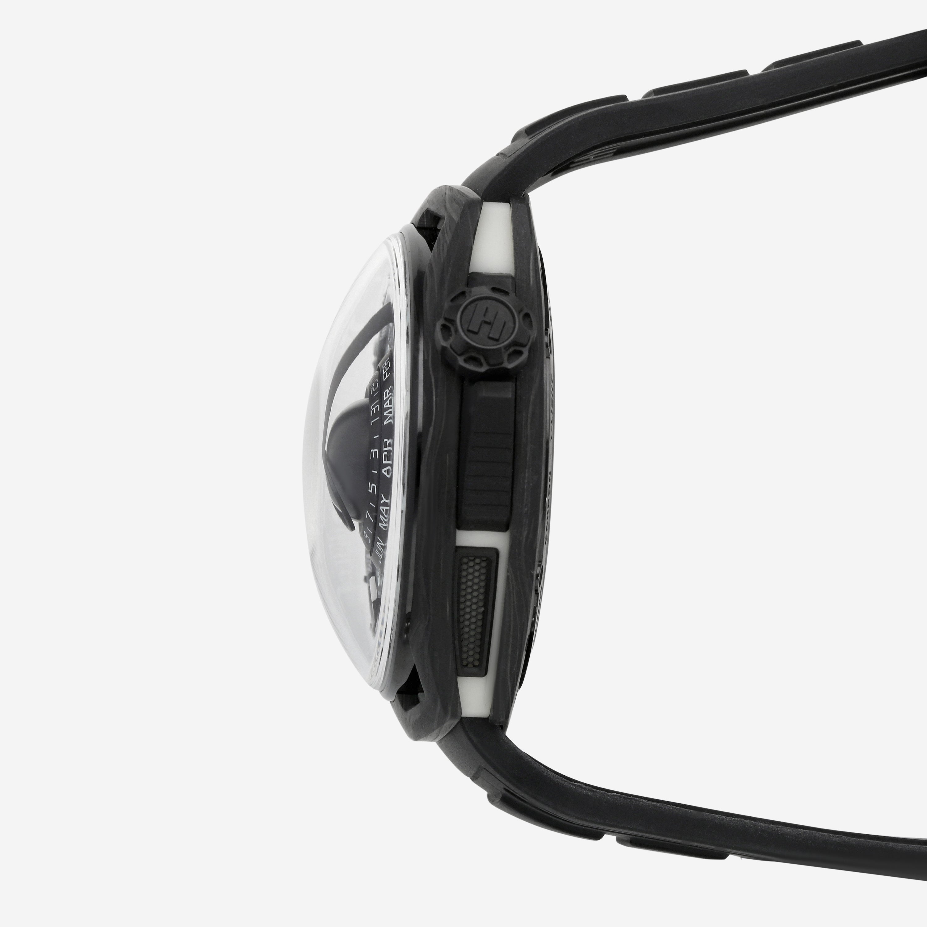 HYT Moon Runner White Neon Carbon & Tec Light Limited Edition Manual Wind Men's Watch H02800-A - THE SOLIST
